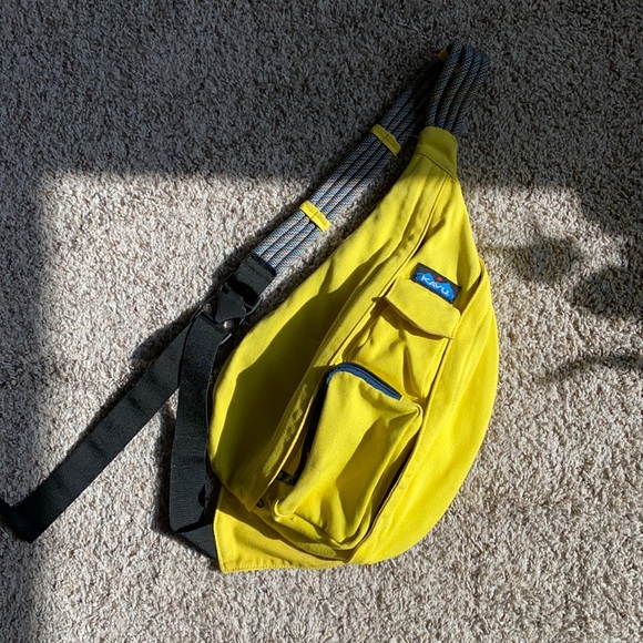 Kavu Handbags - Kavu yellow rope bag